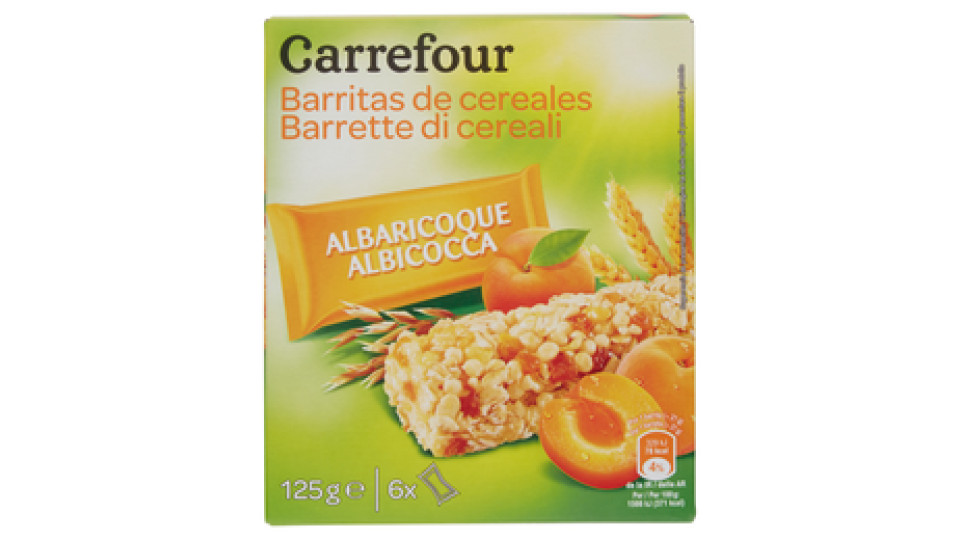 Carrefour Barrette ai cereali Cioccolato al Latte Uva Passa