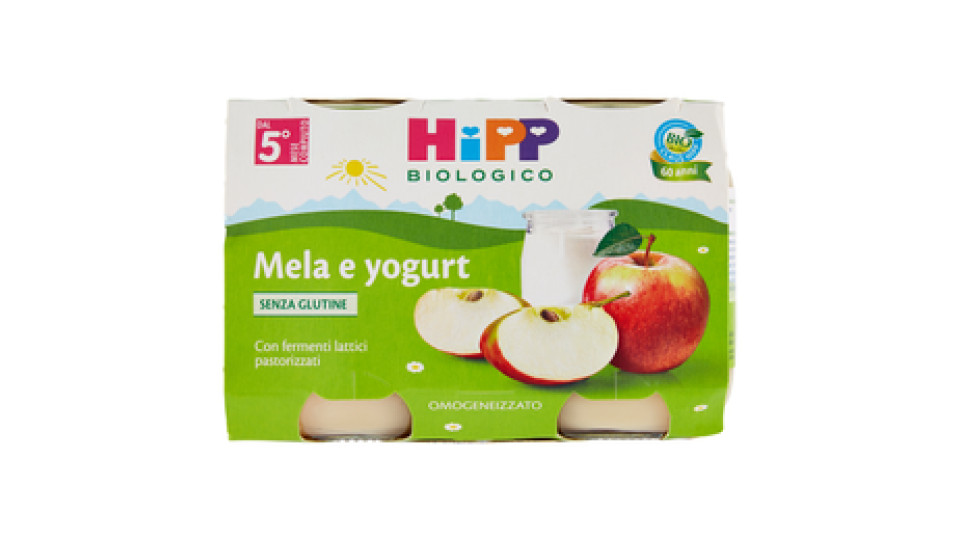 Hipp, omogeneizzato di mela e yogurt biologico