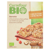 Carrefour Bio Barrette di fiocchi di farro e farro soffiato con mirtilli rossi
