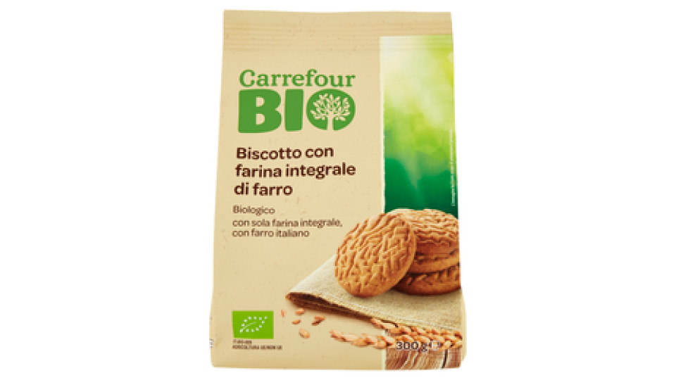 Carrefour Bio Biscotto con farina integrale di farro