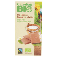 Carrefour Bio Cioccolato finissimo al latte
