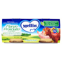 Mellin Manzo Prosciutto* e verdure Omogeneizzato con Carne e Verdure