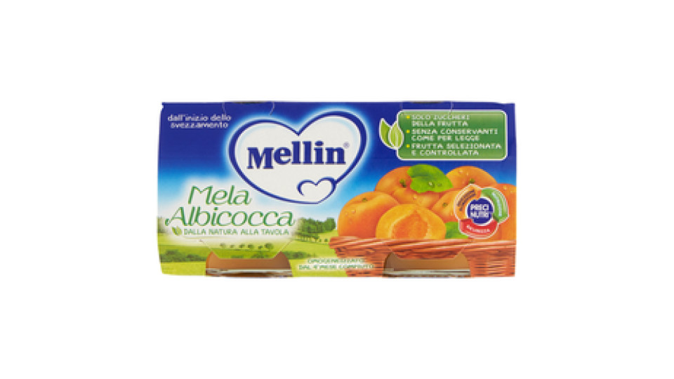 Mellin Mela Albicocca omogeneizzato