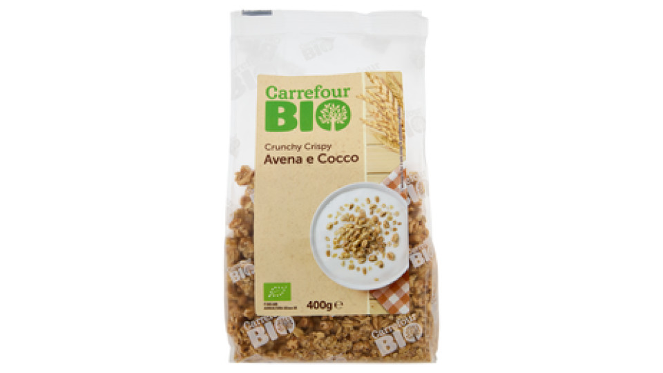 Carrefour Bio Crunchy Crispy Avena e Cocco Biologico