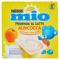 NESTLÉ MIO Merenda al Latte Albicocca da 6 mesi senza glutine 4 vasetti plastica