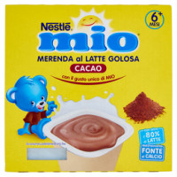 NESTLÉ MIO Merenda al Latte Cacao da 8 mesi 4 vasetti plastica