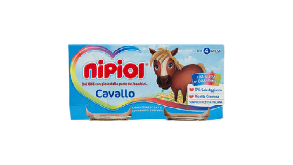 Nipiol Cavallo Omogeneizzato con cavallo e cereale