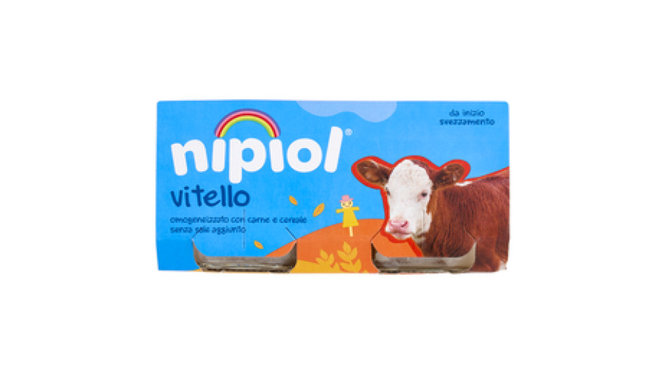 Nipiol Vitello Omogeneizzato con vitello e cereale