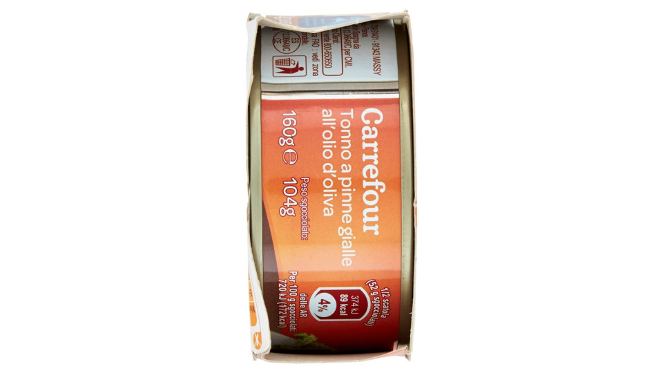 Carrefour Tonno a pinne gialle all'olio d'oliva