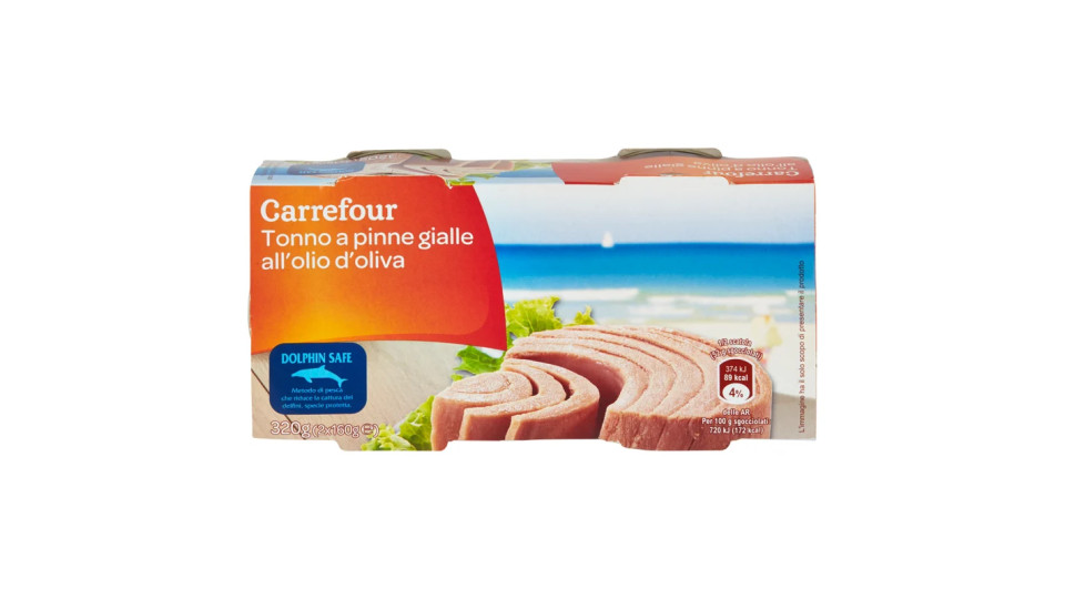 Carrefour Tonno a pinne gialle all'olio d'oliva