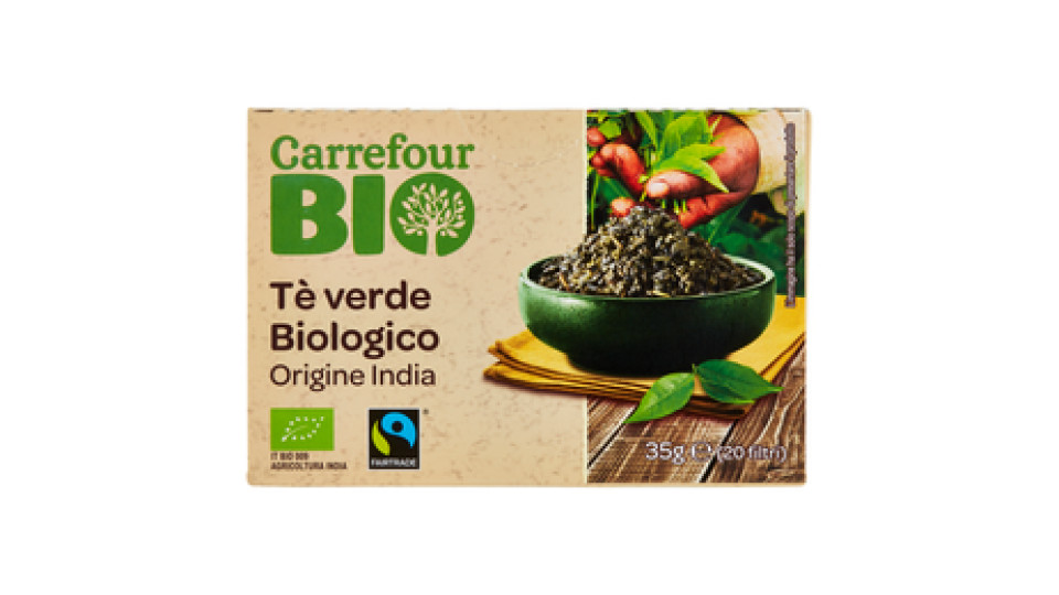 Carrefour Bio Tè verde Biologico Origine India