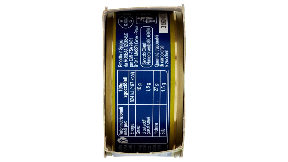 Carrefour Tonno pinne gialle all'olio extra vergine di oliva