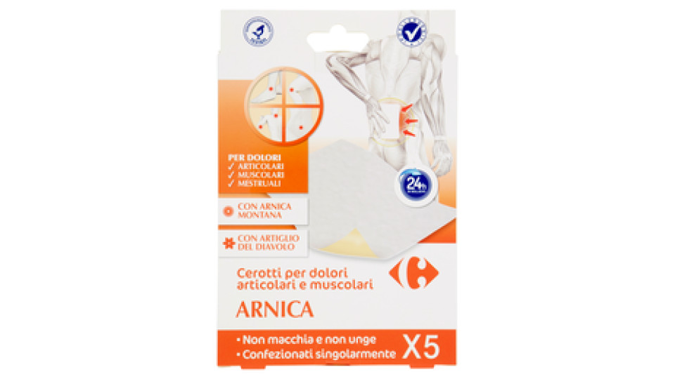 Carrefour Arnica Cerotti per dolori articolari e muscolari della schiena Maxi