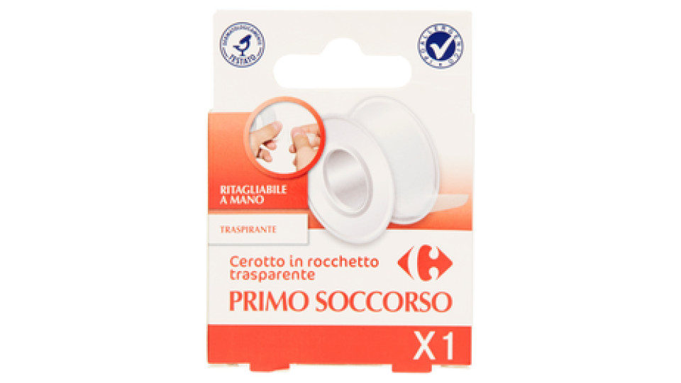 Carrefour Primo Soccorso Cerotto in rocchetto trasparente