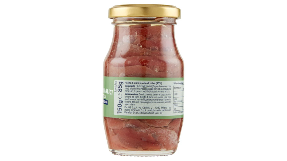 Carrefour Filetti di alici in olio d'oliva