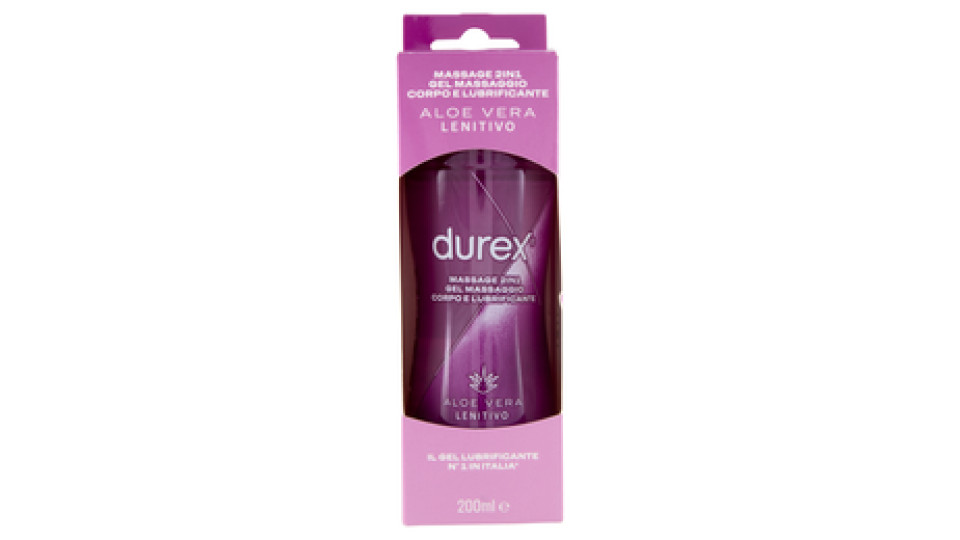 Durex Massage 2 in1  Gel Lubrificante, Aloe Vera