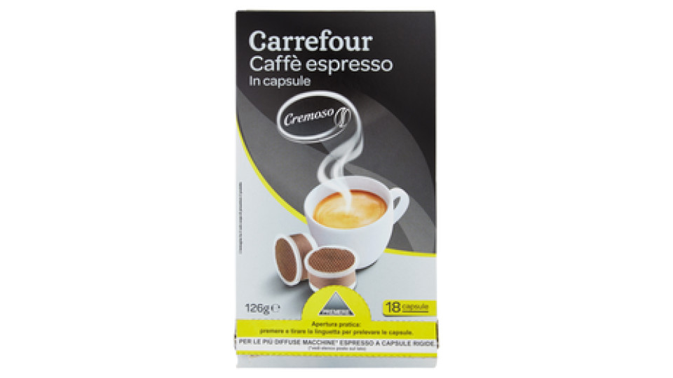 Carrefour Caffè espresso in capsule Cremoso