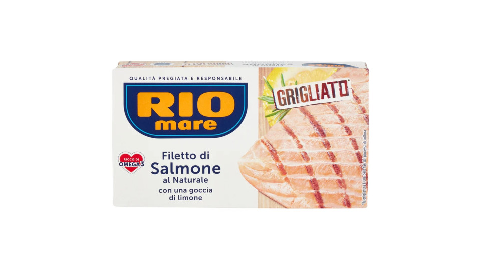 Rio mare FIletto di Salmone al Naturale consolo unagoccia di limone Grigliato
