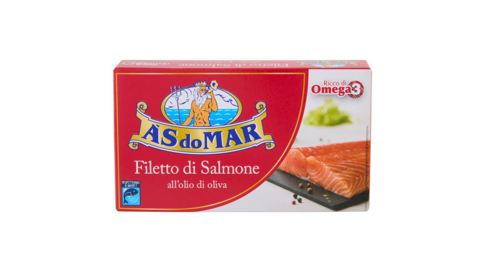 Asdomar Filetto di Salmone all'olio di oliva (19%)
