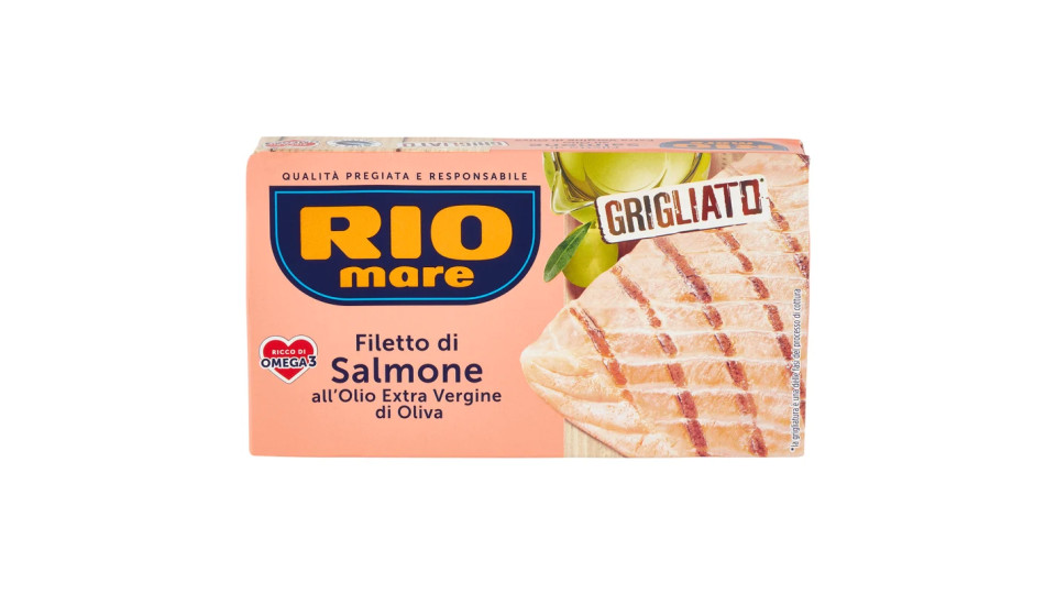 Rio mare Filetto di Salmone all'olio Extra Vergine di Oliva Grigliato