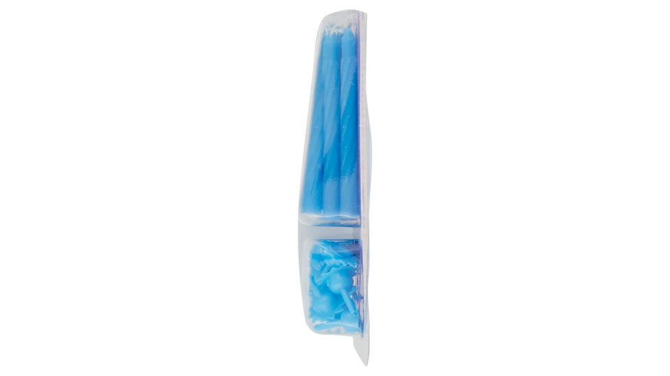 Carrefour Dolci & Decori Candeline azzurre con supporti