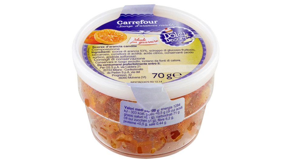 Carrefour Dolci & Decori Scorze d'arancia candite