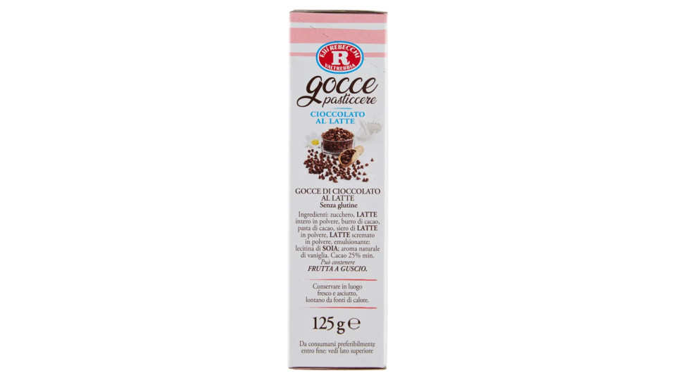 F.lli Rebecchi Valtrebbia dolci decori Gocce pasticcere di Cioccolato al latte