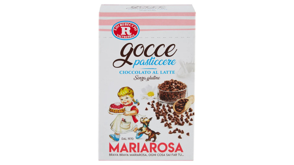 F.lli Rebecchi Valtrebbia dolci decori Gocce pasticcere di Cioccolato al latte