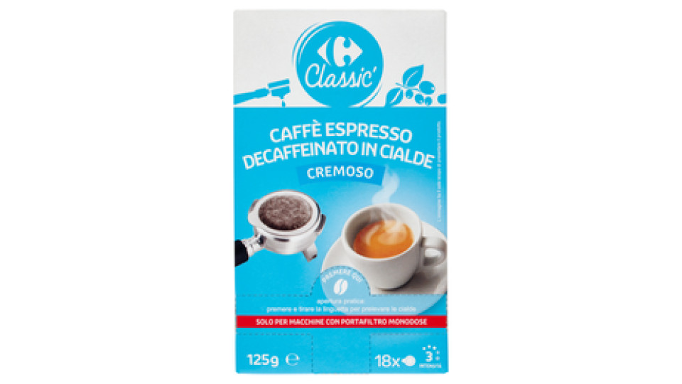 Carrefour Caffè espresso Decaffeinato in capsule Cremoso