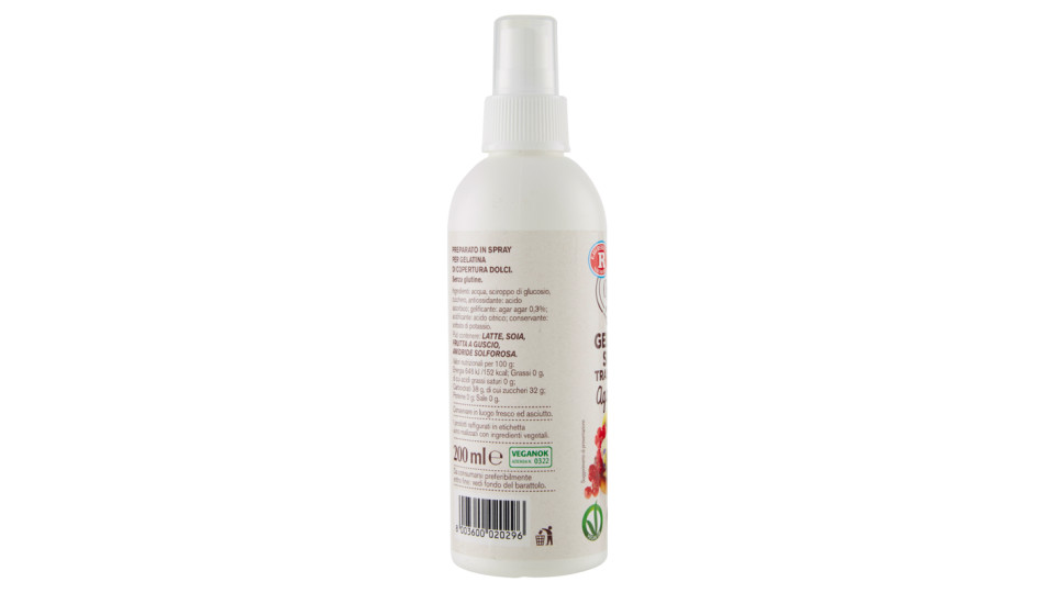 F.lli Rebecchi Valtrebbia torta Natura Gelatina Spray Trasparente con Agar Agar