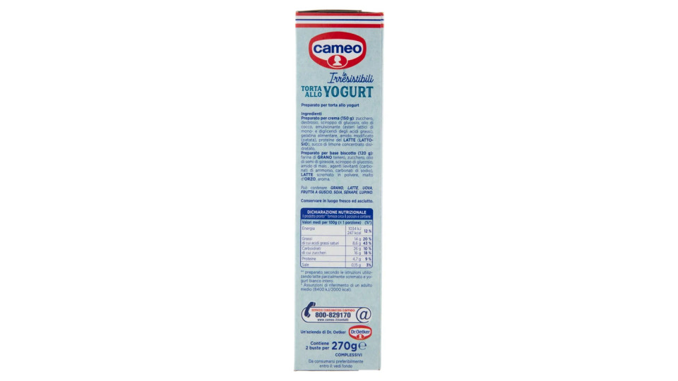 cameo Torta yogurt