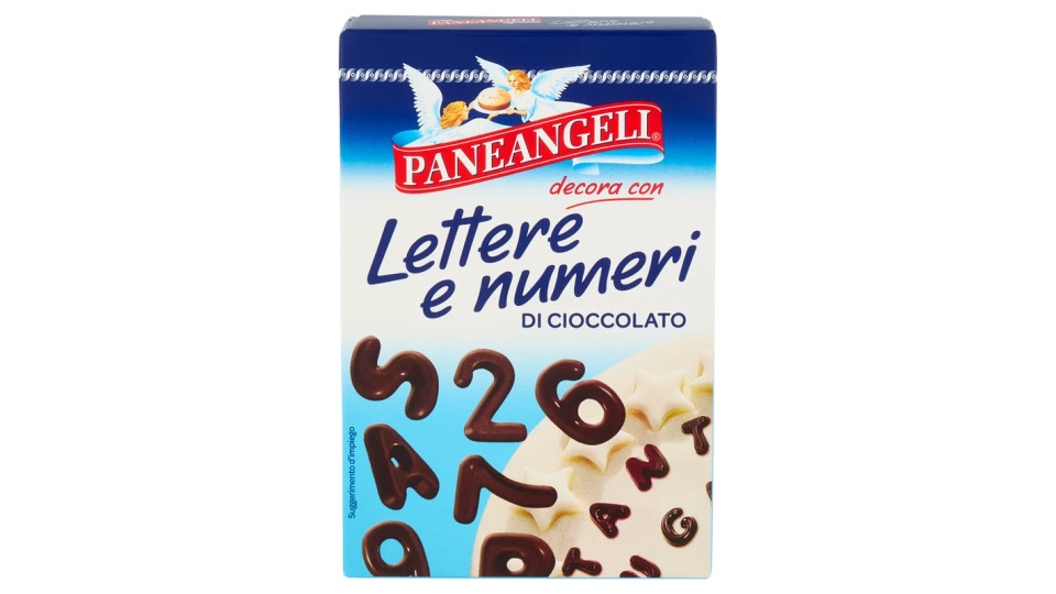 Paneangeli Lettere e numeri di cioccolato