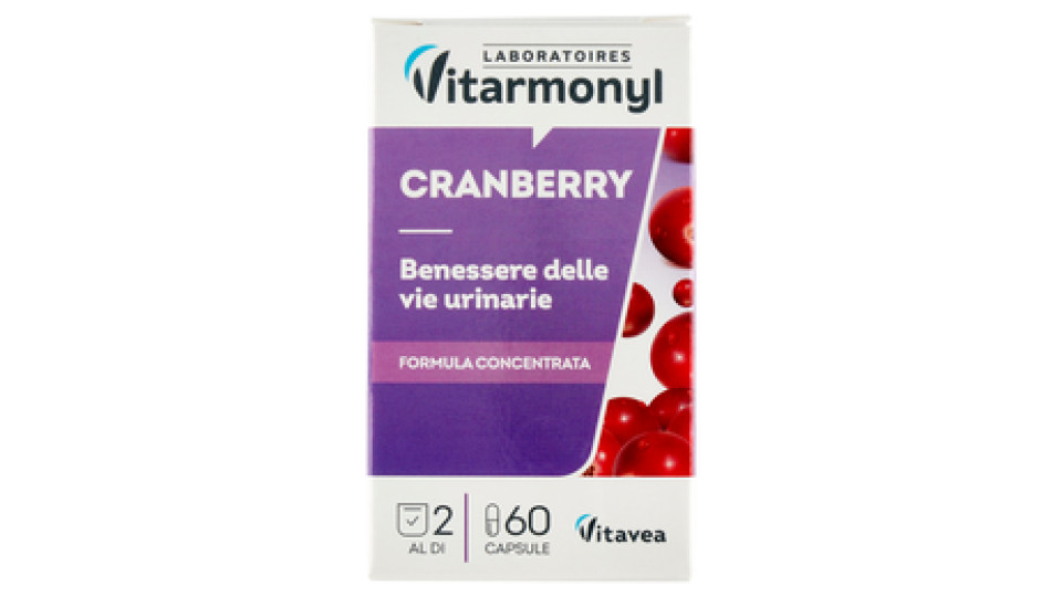 Laboratoires Vitarmonyl Cranberry Benessere delle vie urinarie 60 capsule 20,1 g