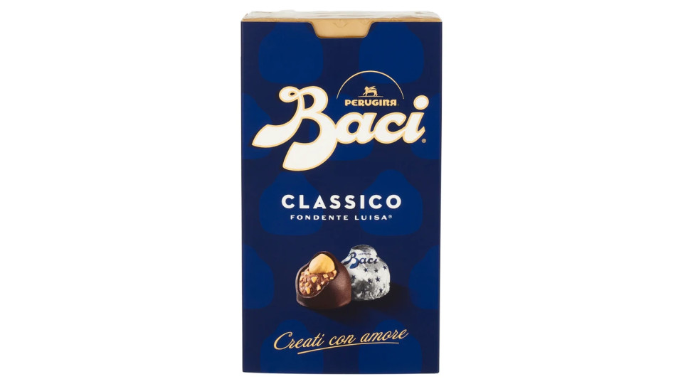 BACI PERUGINA Cioccolatini fondenti ripieni al gianduia e nocciola intera