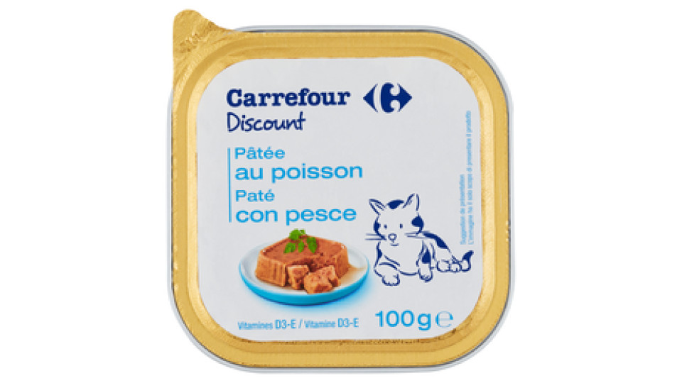 Carrefour Discount Paté con pesce per gatti