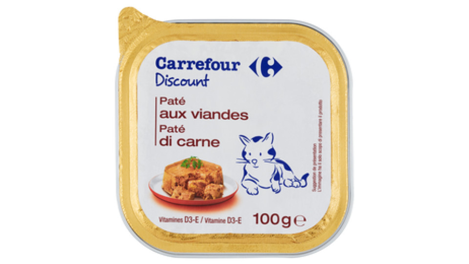 Carrefour Discount Paté di carne per gatti