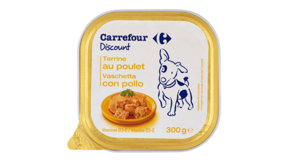Carrefour Discount Vaschetta con pollo per cani