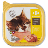 Carrefour Junior Terrine Paté con pollo per gatti