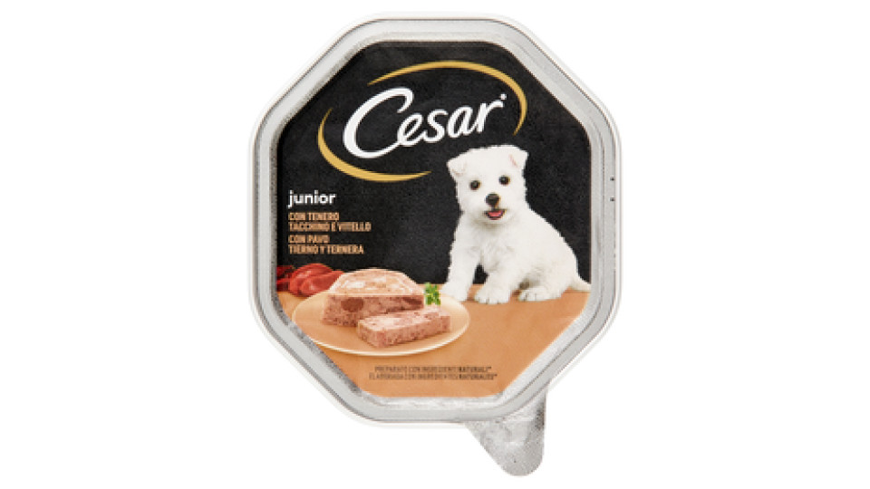 Cesar, Cibo Cane Umido Bocconcini di Tenero Vitello e Pollo