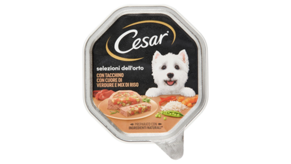 Cesar Cuore di Verdure Tenero Paté con Tacchino e Cuore di Verdure
