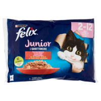 FELIX Le ghiottonerie Junior selezioni con carni in gelatina manzo - pollo