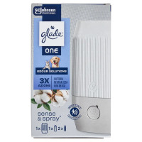 Glade ONE Sense & Spray, Fragranza Refreshing Air contro gli odori degli animali 1 Base + 1 Ric 10ml