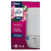 Glade ONE Sense&Spray, Profumatore per Ambienti, Fragranza Relaxing Zen, 1 Base + 1 Ric 10 ml