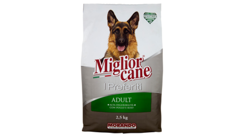 Migliorcane I Preferiti Adult Alta Digeribilità con Pollo e Riso 3 kg