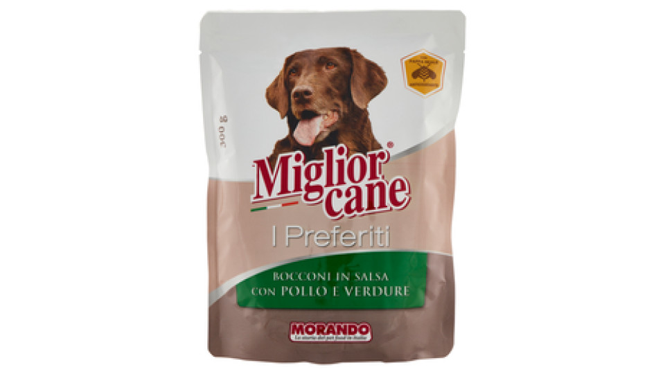 Migliorcane I Preferiti Bocconi in Salsa con Pollo e Verdure 300 g