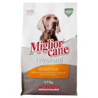 Migliorcane I Preferiti Sensitive Unica Fonte di Proteine Animali Ricco in Salmone 2,5 kg