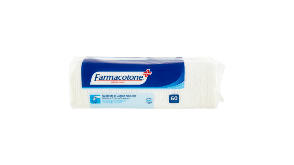 Farmacotone Quadrotti di Cotone medicale 75x75mm