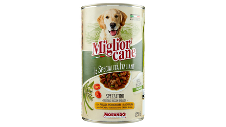 Migliorcane Le Specialità Italiane Spezzatino con Pollo, Pomodori e Fagiolini 1250 G
