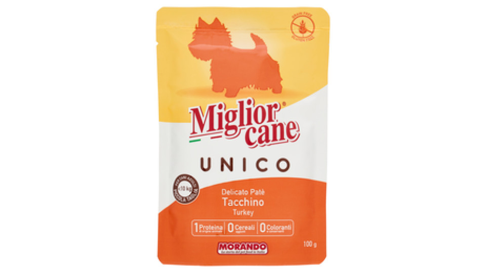 Migliorcane Unico Delicato Paté 100% Tacchino