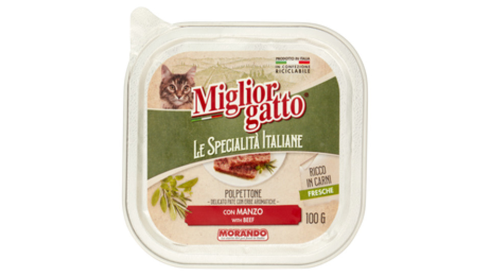 Migliorgatto Le Specialità Italiane Polpettone con Manzo 100 G